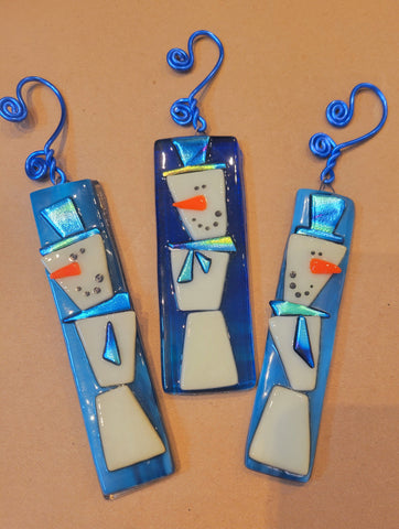 Snowman Ornament Pack of 3